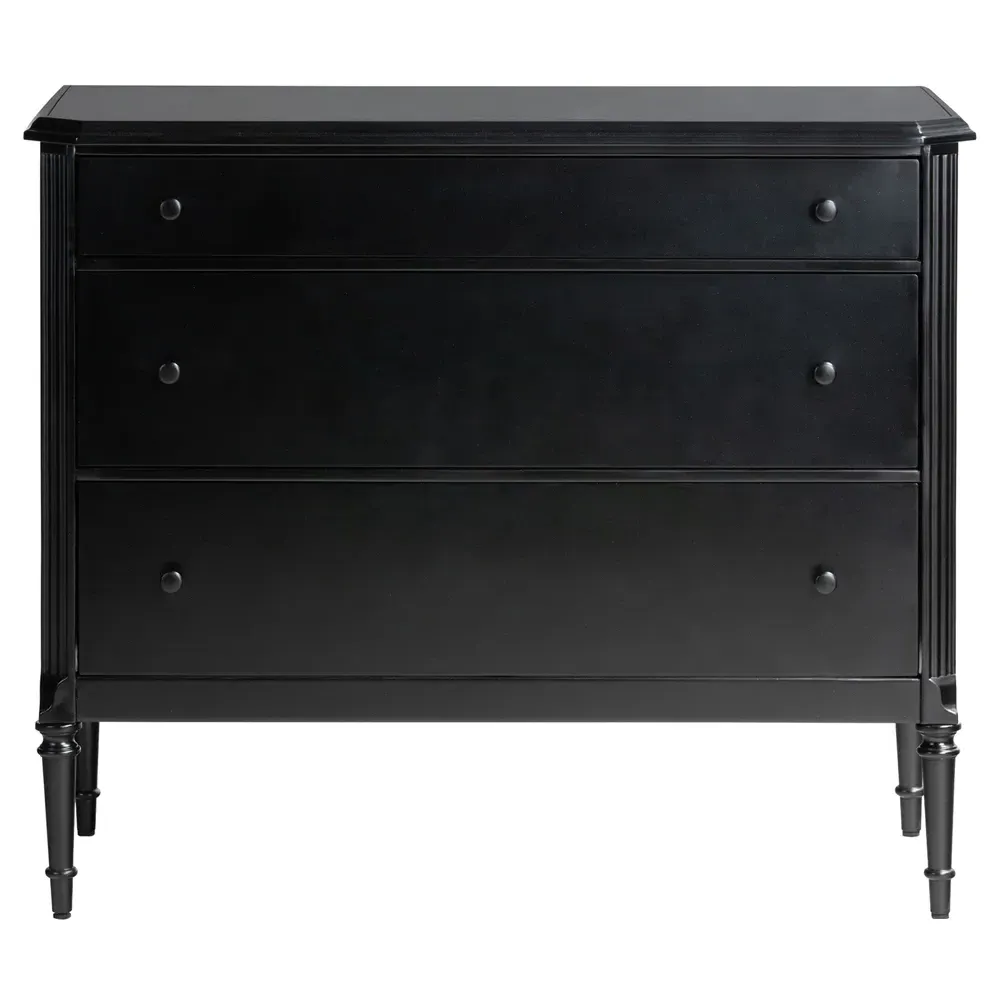 Olivia Bachelor Chest - Black, Iron