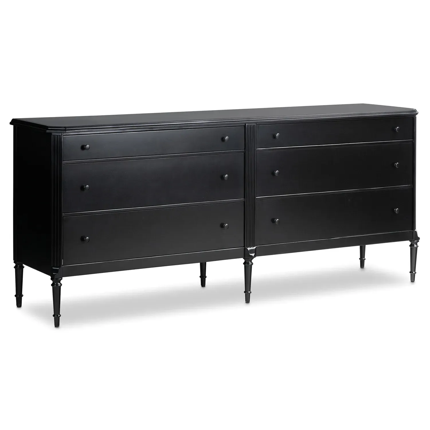 Olivia Double Dresser - Black, Iron