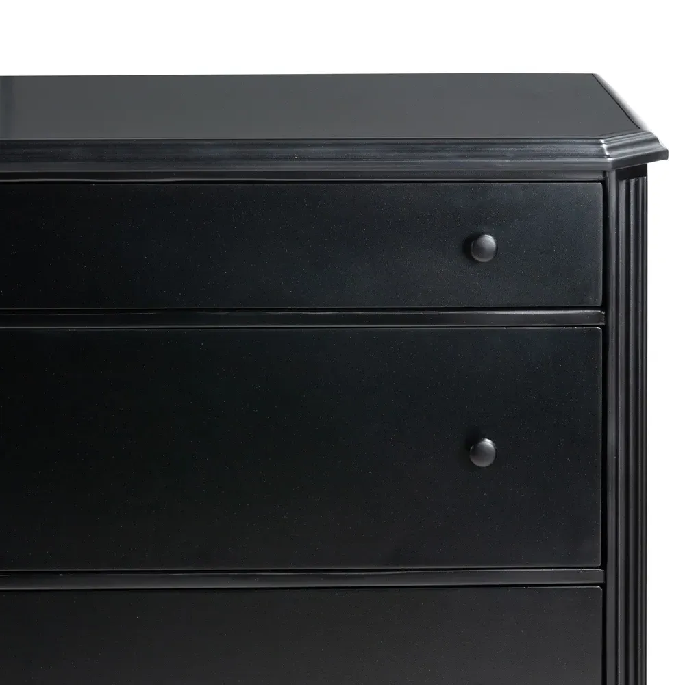 Olivia Double Dresser - Black, Iron