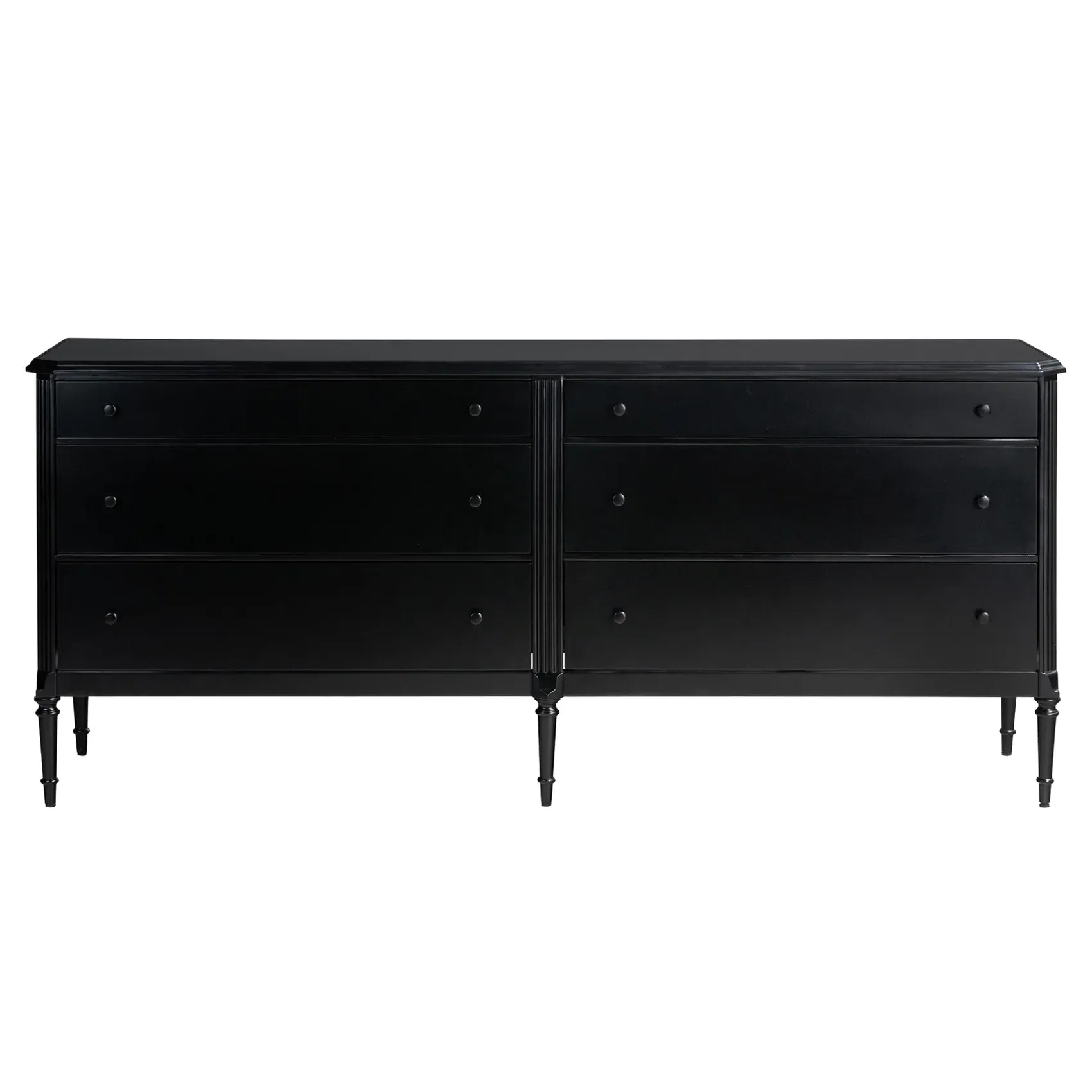 Olivia Double Dresser - Black, Iron
