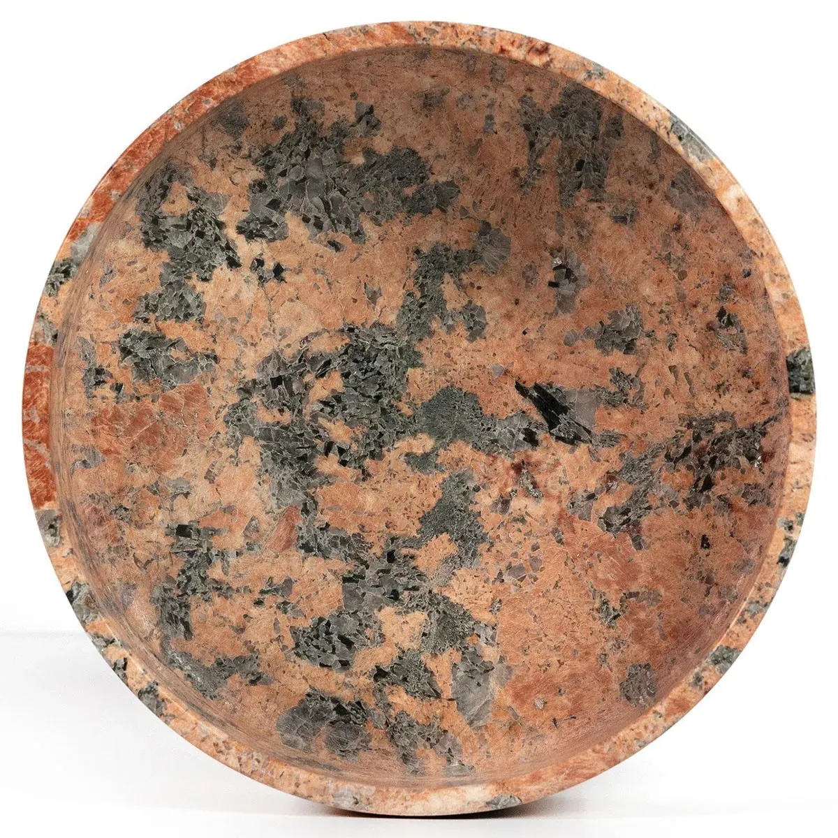 Olivia Round Decorative Bowl - Red Marble