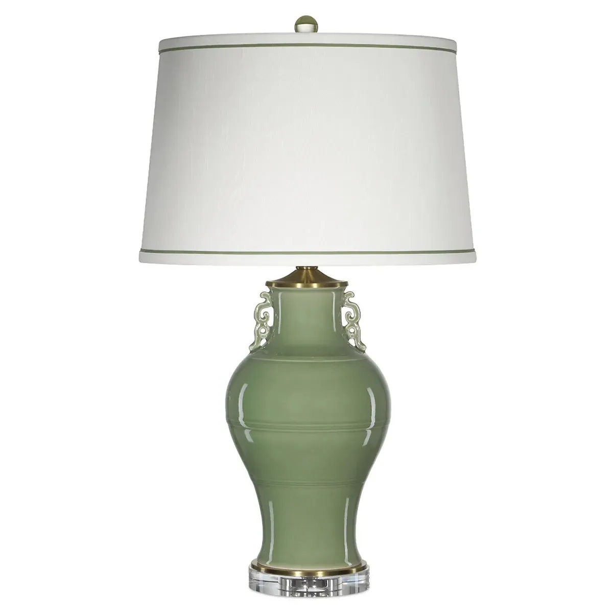 Olivienne Table Lamp - Green, Porcelain