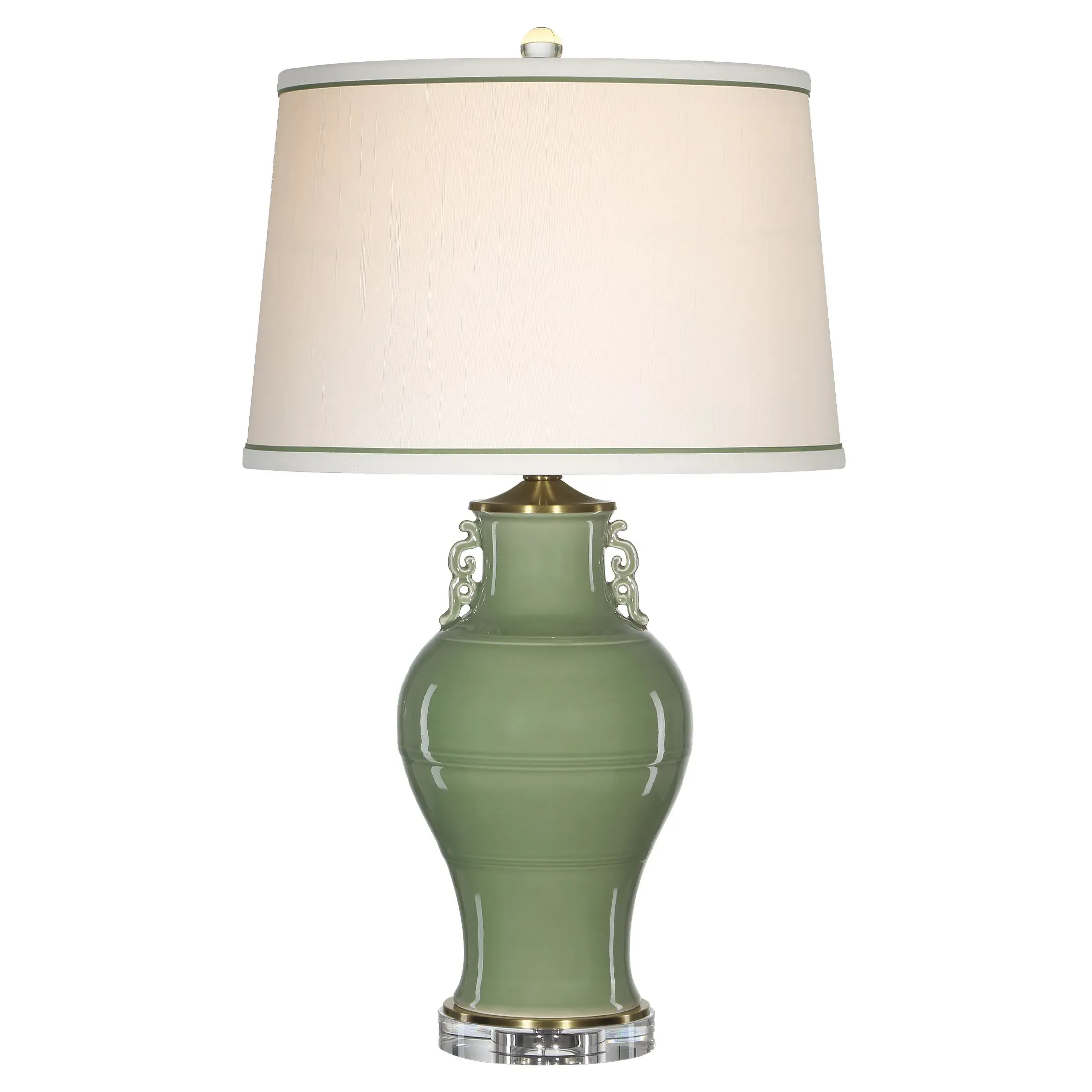 Olivienne Table Lamp - Green, Porcelain