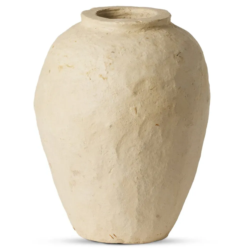 Olivos Small Vessel - Natural, Paper Mache