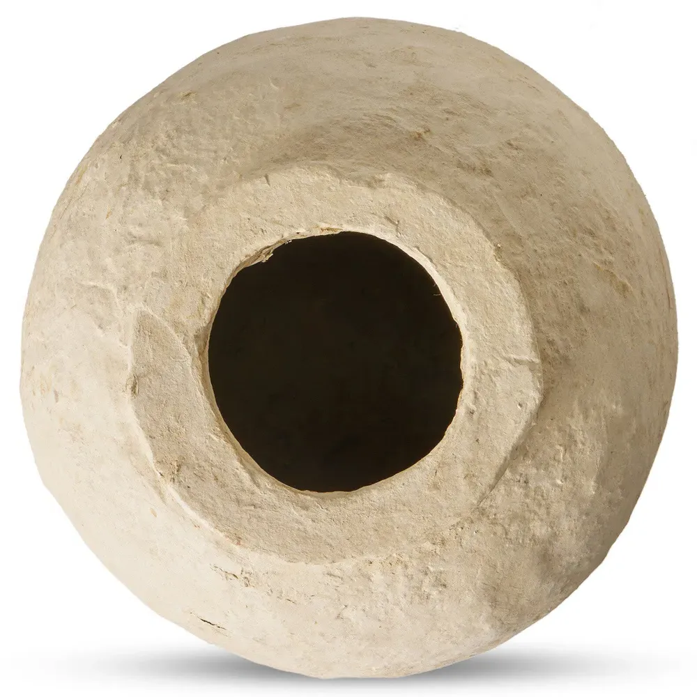 Olivos Small Vessel - Natural, Paper Mache
