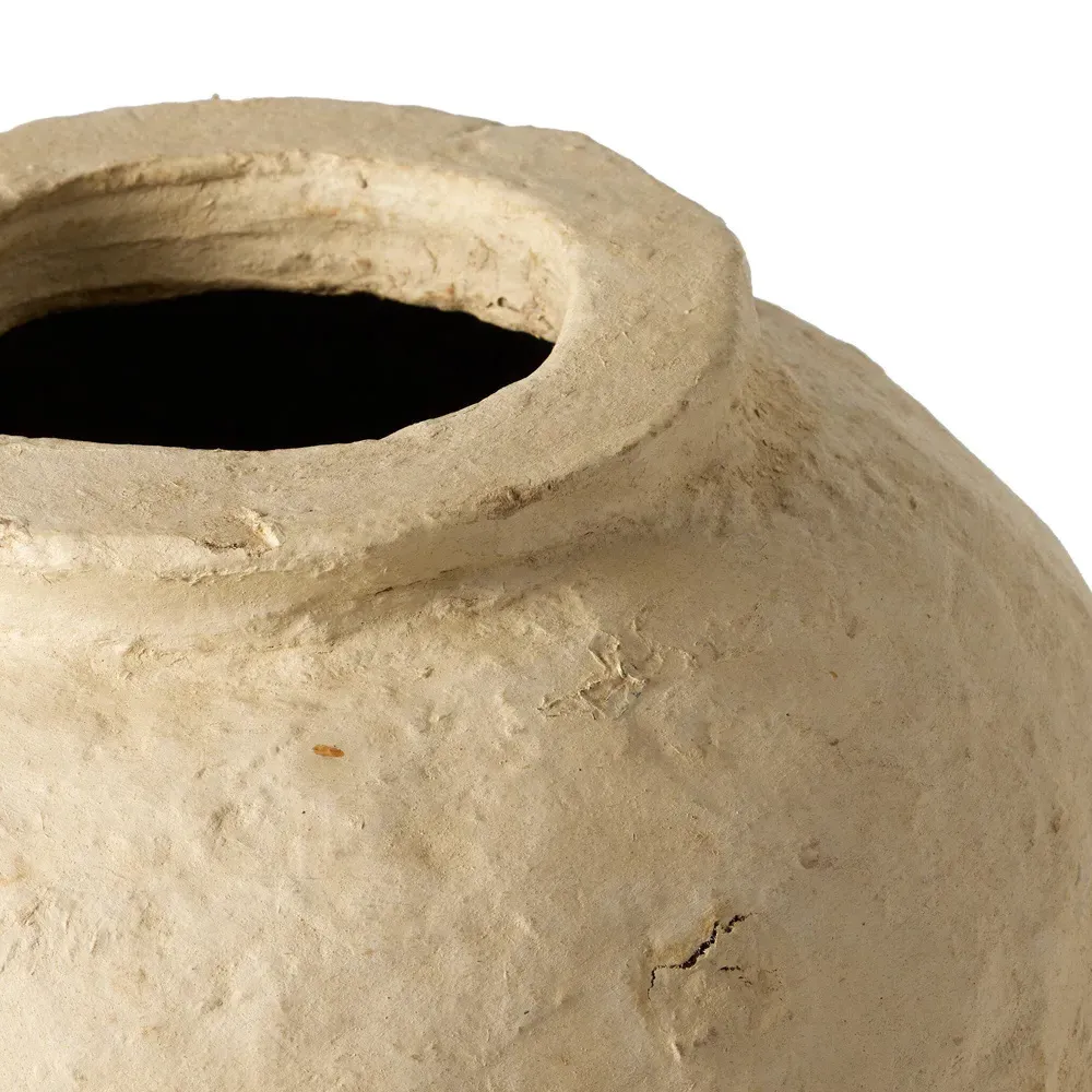Olivos Small Vessel - Natural, Paper Mache