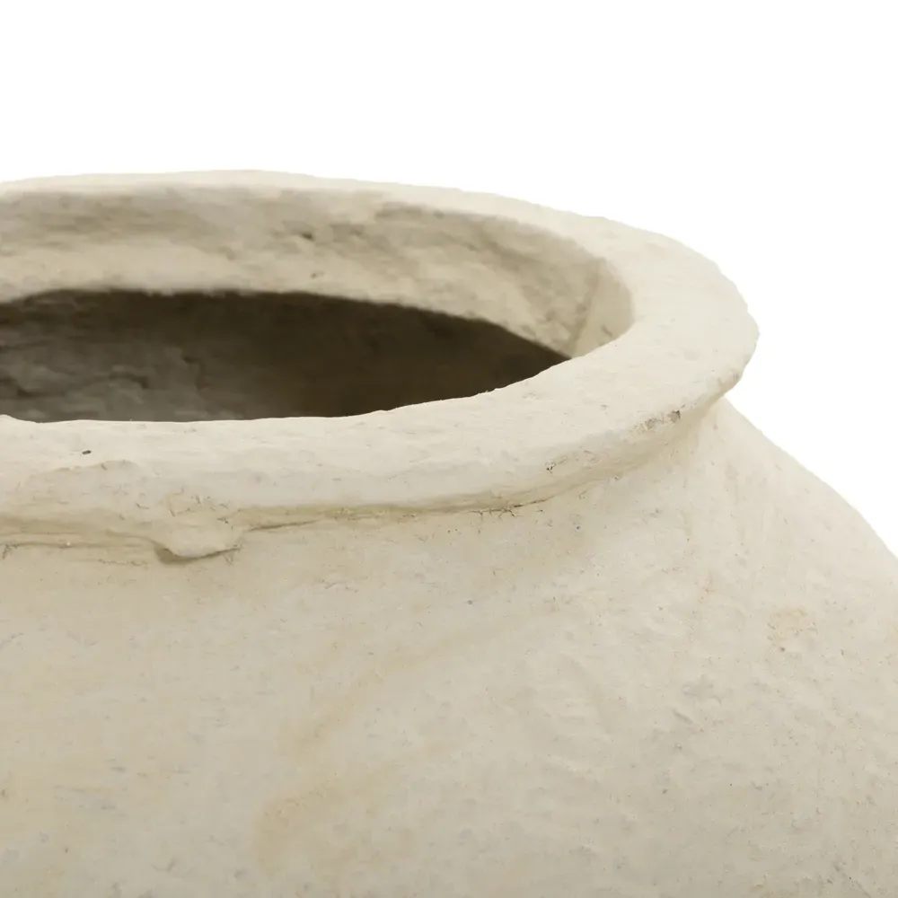 Olivos Small Vessel - Natural, Paper Mache