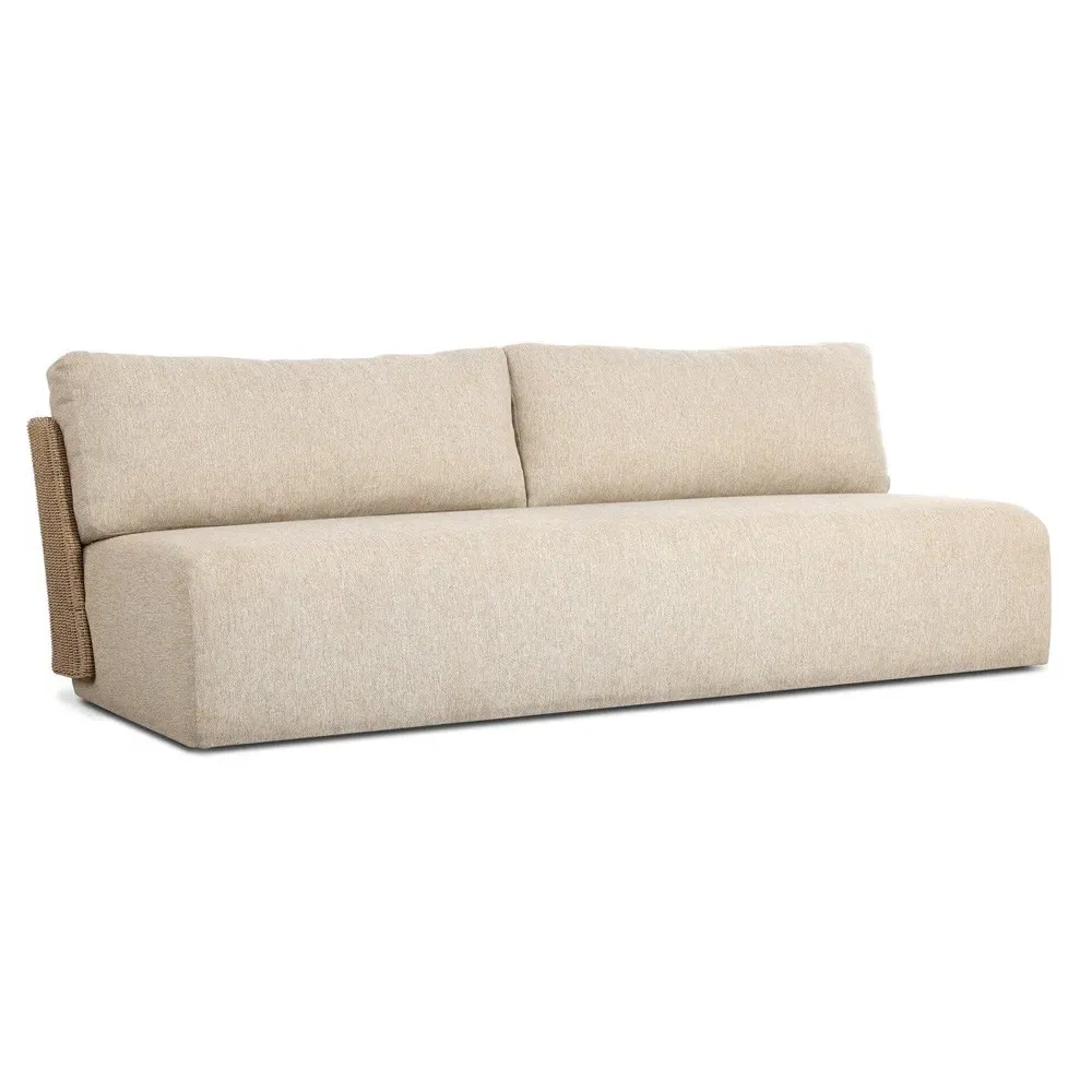 Omarion Woven Outdoor Sofa - Brown, Polyethylene