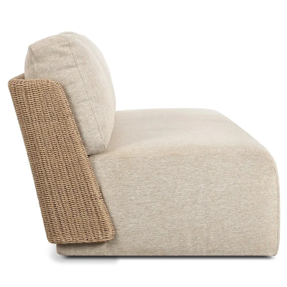 Omarion Woven Outdoor Sofa - Brown, Polyethylene