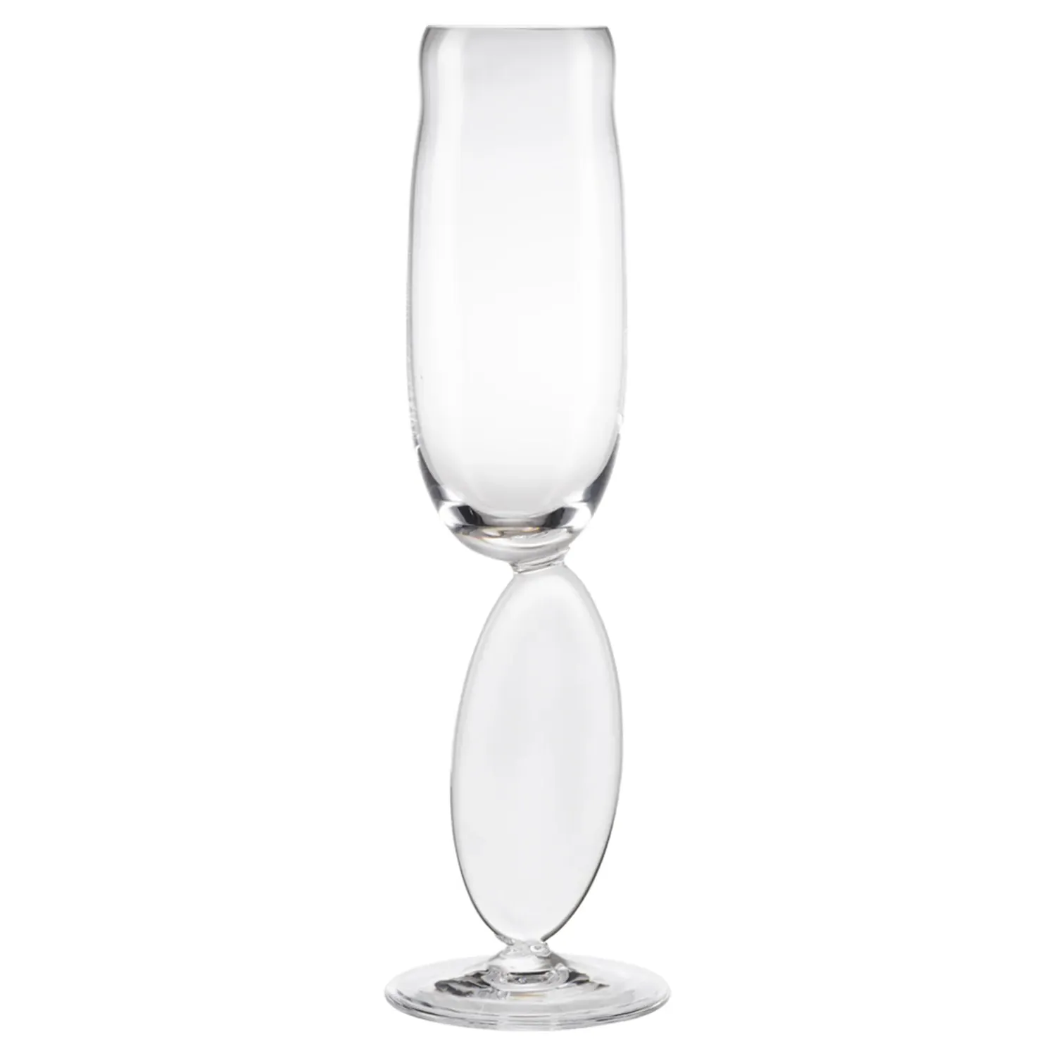 Omnia Dripping Drops Flute Glass Set of 2 - Clear Crystal image