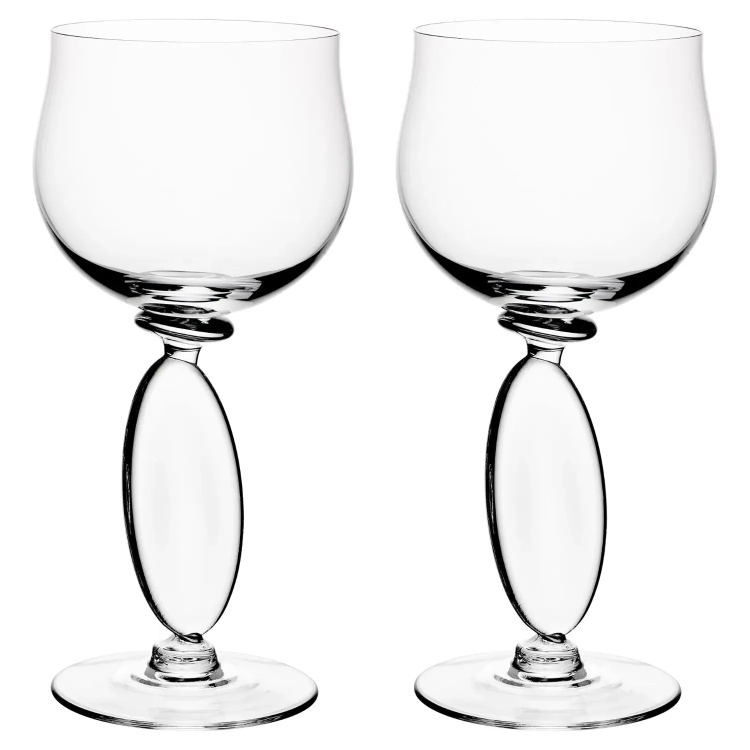 Omnia Dripping Drops Wine Glass No.3 Set of 2 - Clear Crystal