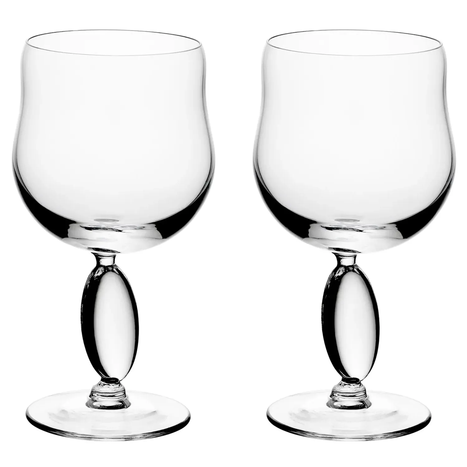 Omnia Dripping Drops Wine Glass No.6 Set of 2 - Clear Crystal