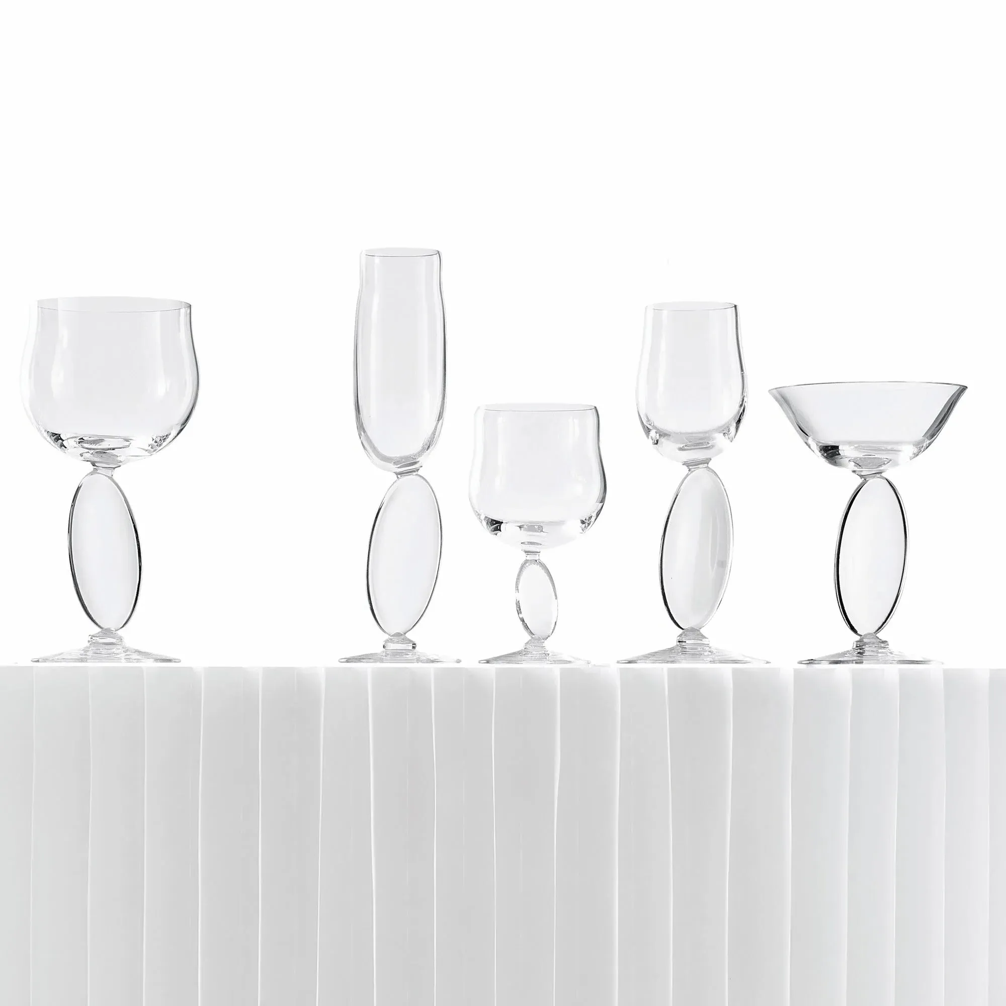 Omnia Dripping Drops Wine Glass No.6 Set of 2 - Clear Crystal