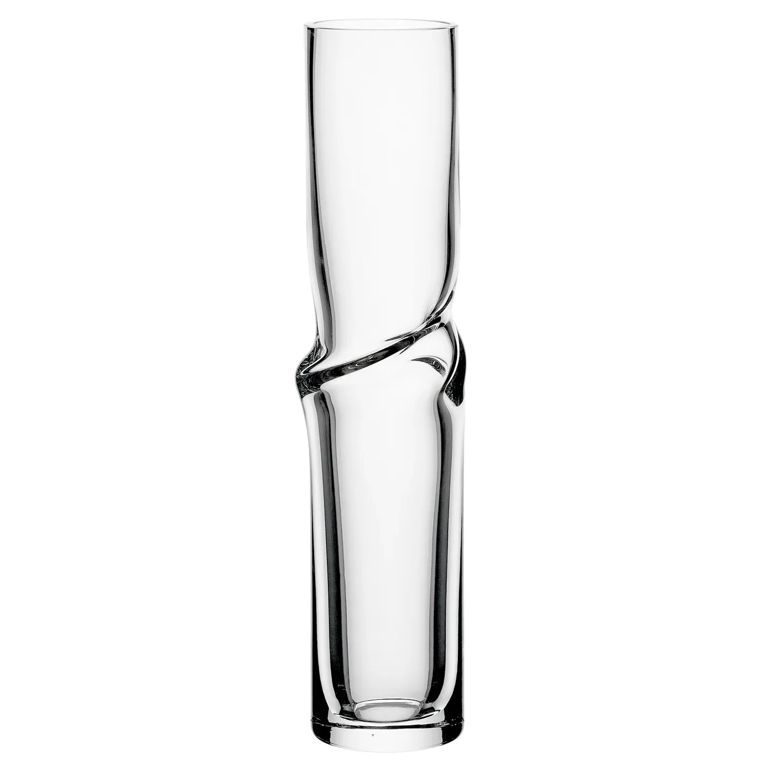 Omnia Twist Decorative Table Vase - Clear, Crystal image