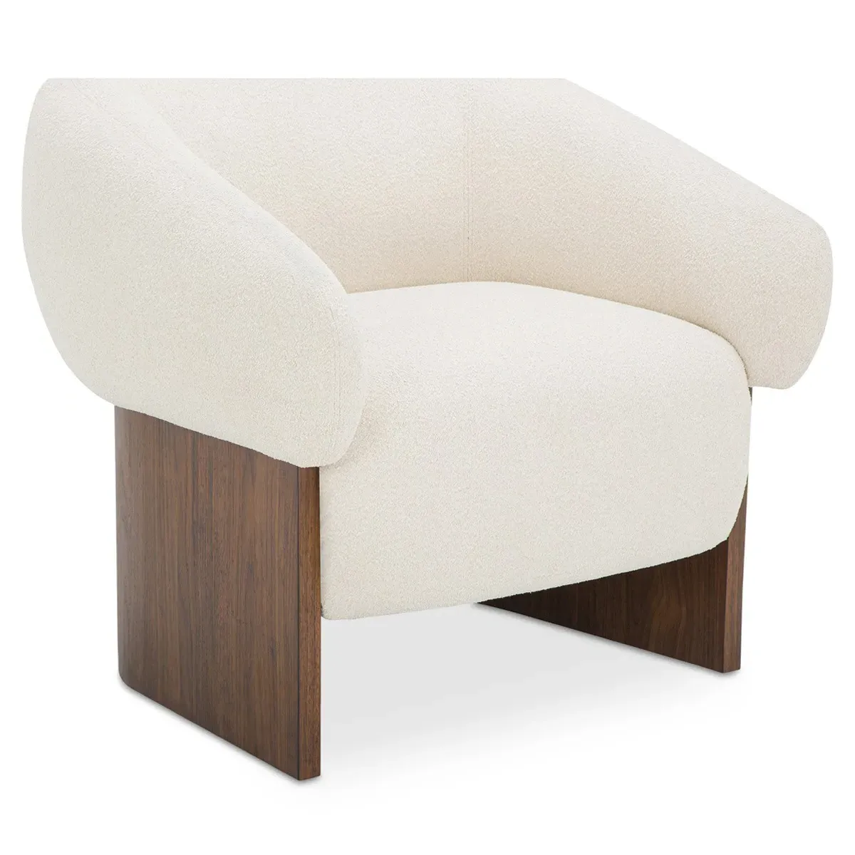 Ophelia Arm Chair - Cream, Boucle