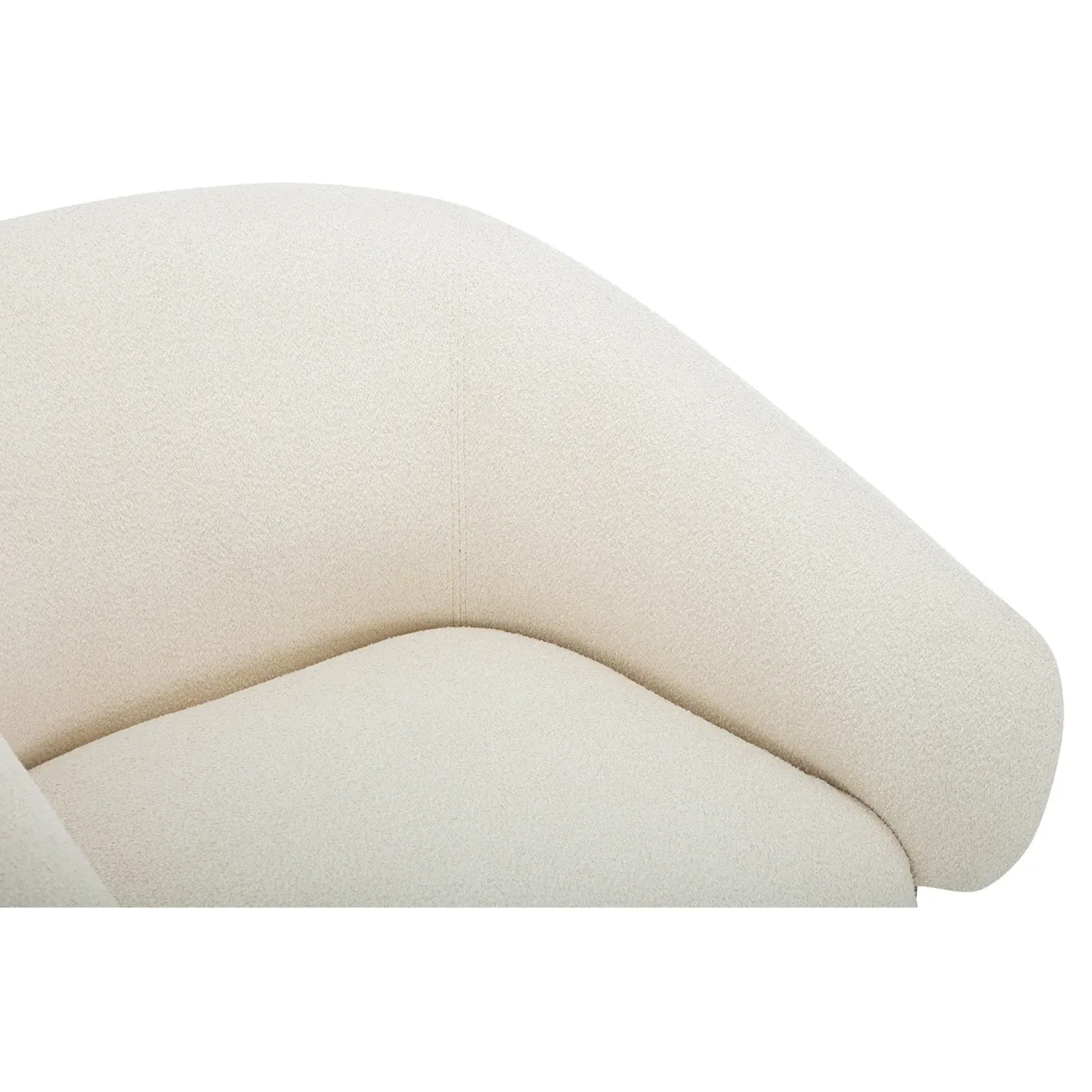 Ophelia Arm Chair - Cream, Boucle