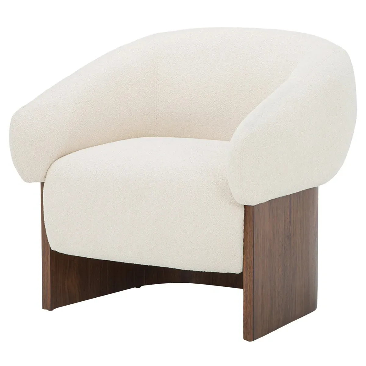 Ophelia Arm Chair - Cream, Boucle image