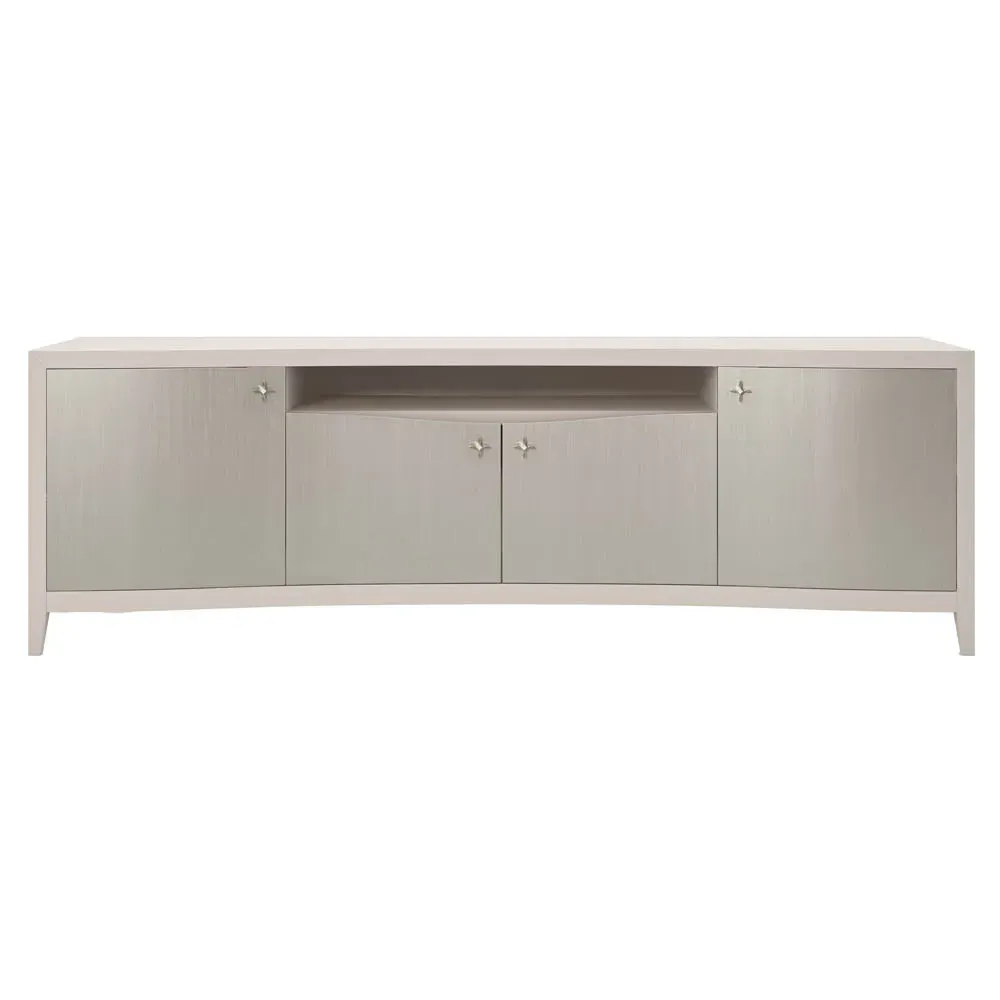 Ophelia Media Cabinet - Beige, Birch Wood image