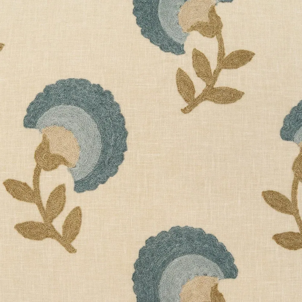 Ophelie 22x22 Floral Throw Pillow - Beige