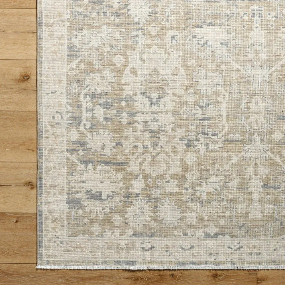 Ori Patterned Rug - Beige, Wool