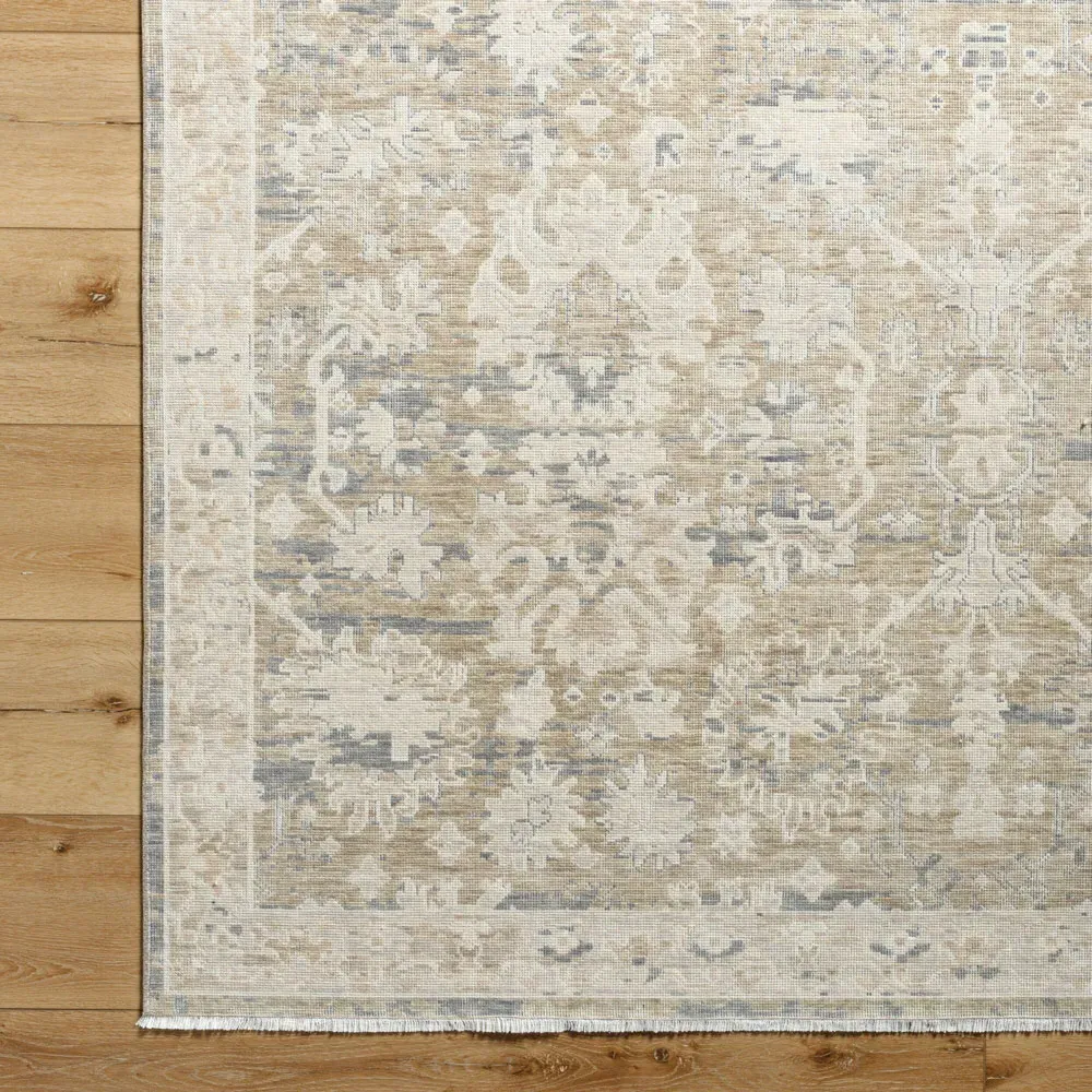 Ori Patterned Rug - Beige, Wool