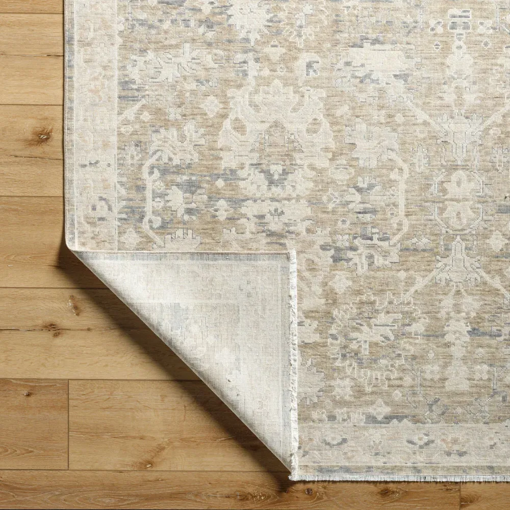 Ori Patterned Rug - Beige, Wool