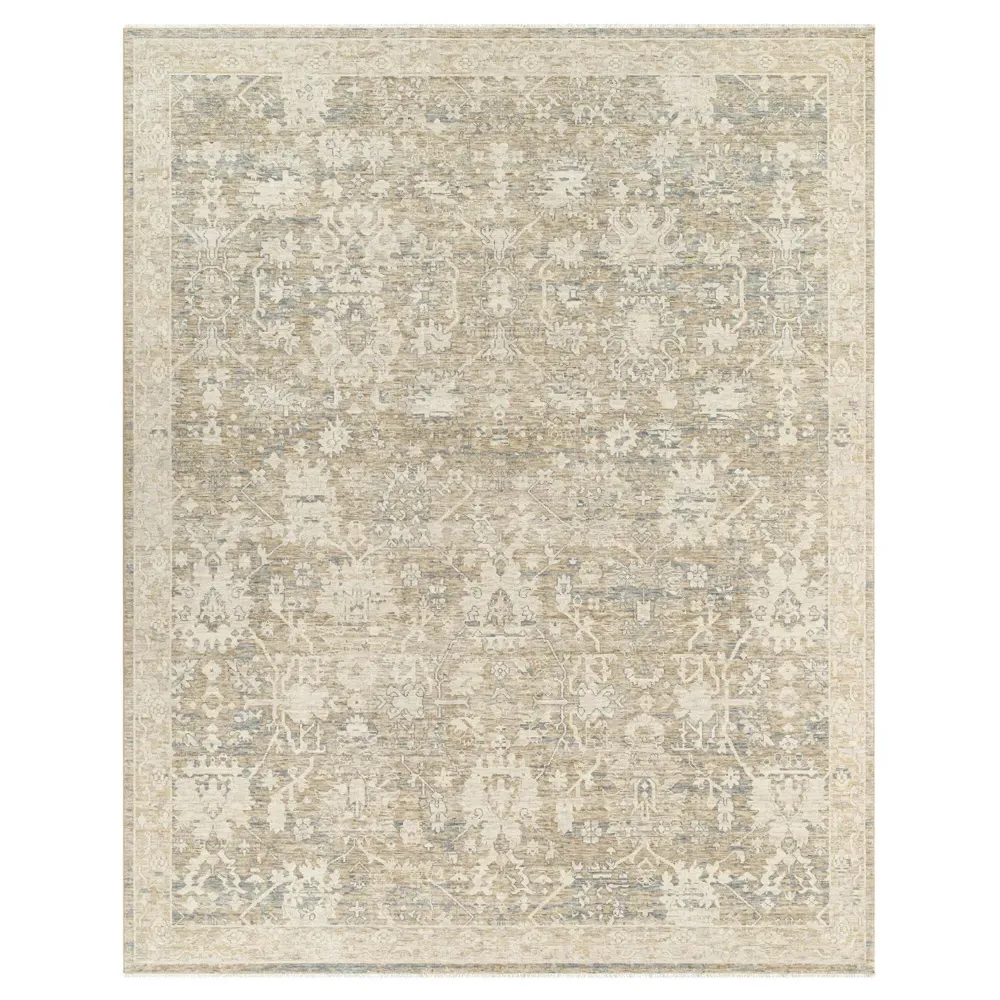 Ori Patterned Rug - Beige, Wool