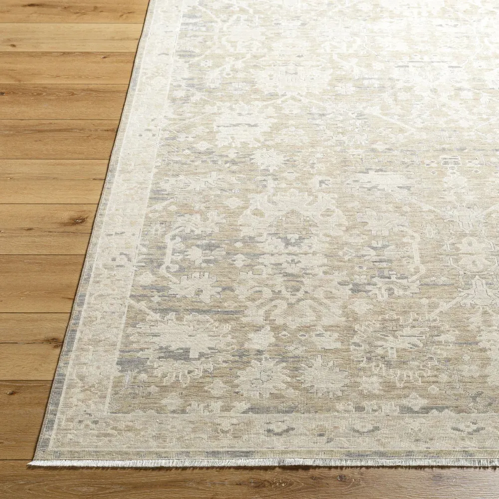 Ori Patterned Rug - Beige, Wool