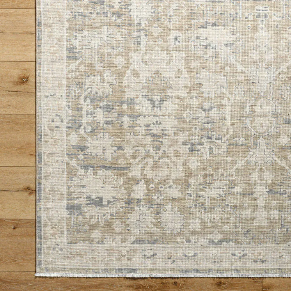 Ori Patterned Rug Sample - Beige, Wool