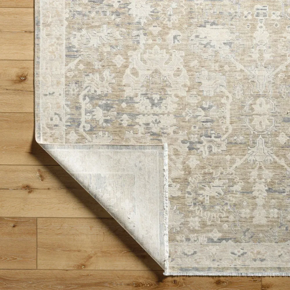 Ori Patterned Rug Sample - Beige, Wool