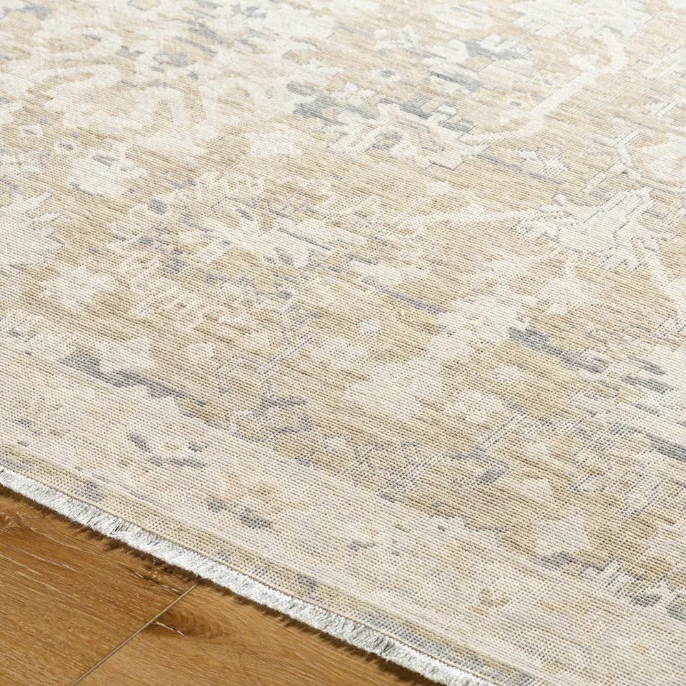 Ori Patterned Rug Sample - Beige, Wool