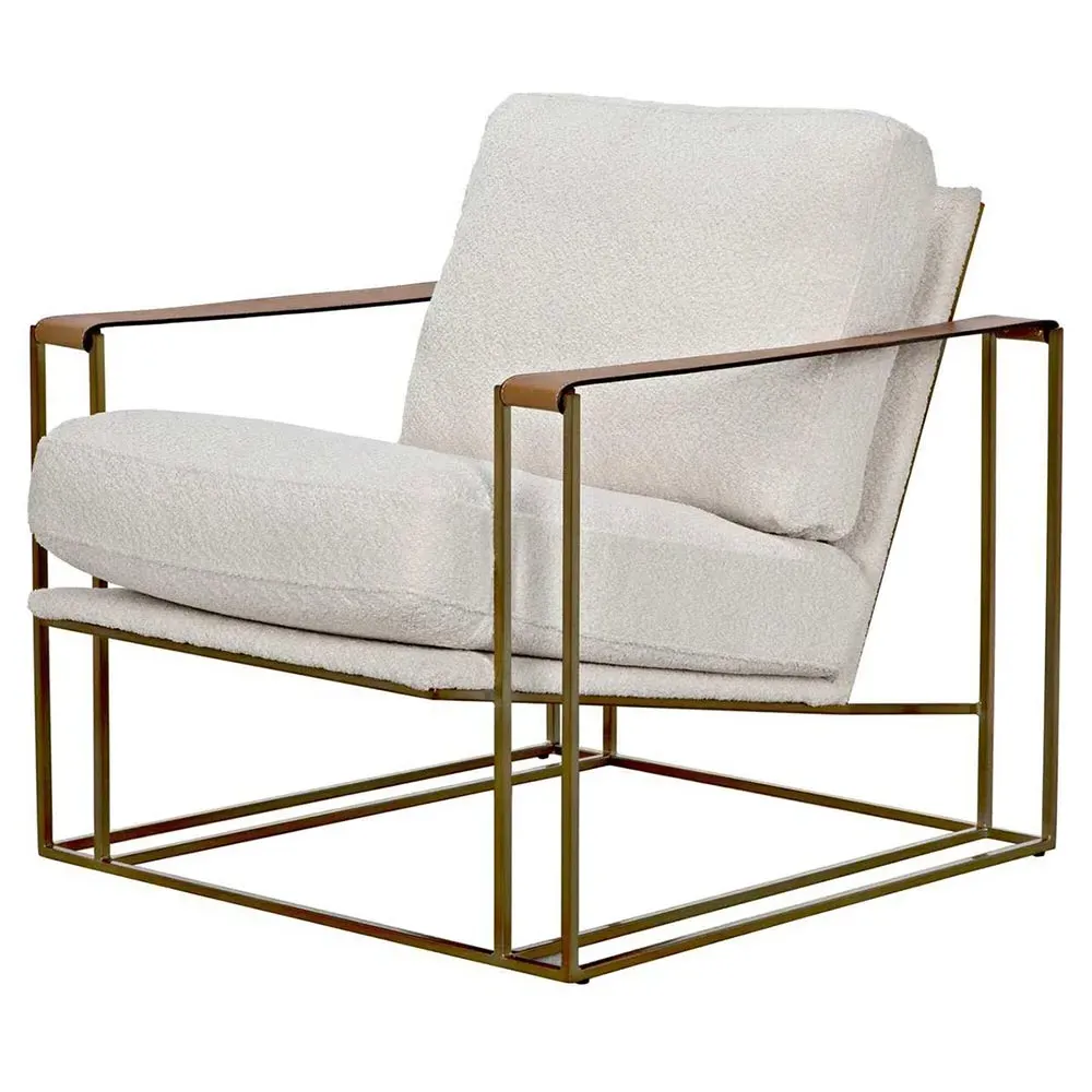 Oriana Upholstered Occasional Chair - Off White, Boucle