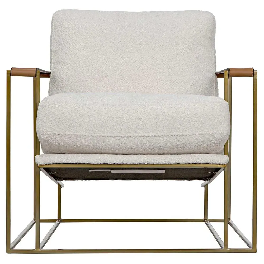 Oriana Upholstered Occasional Chair - Off White, Boucle