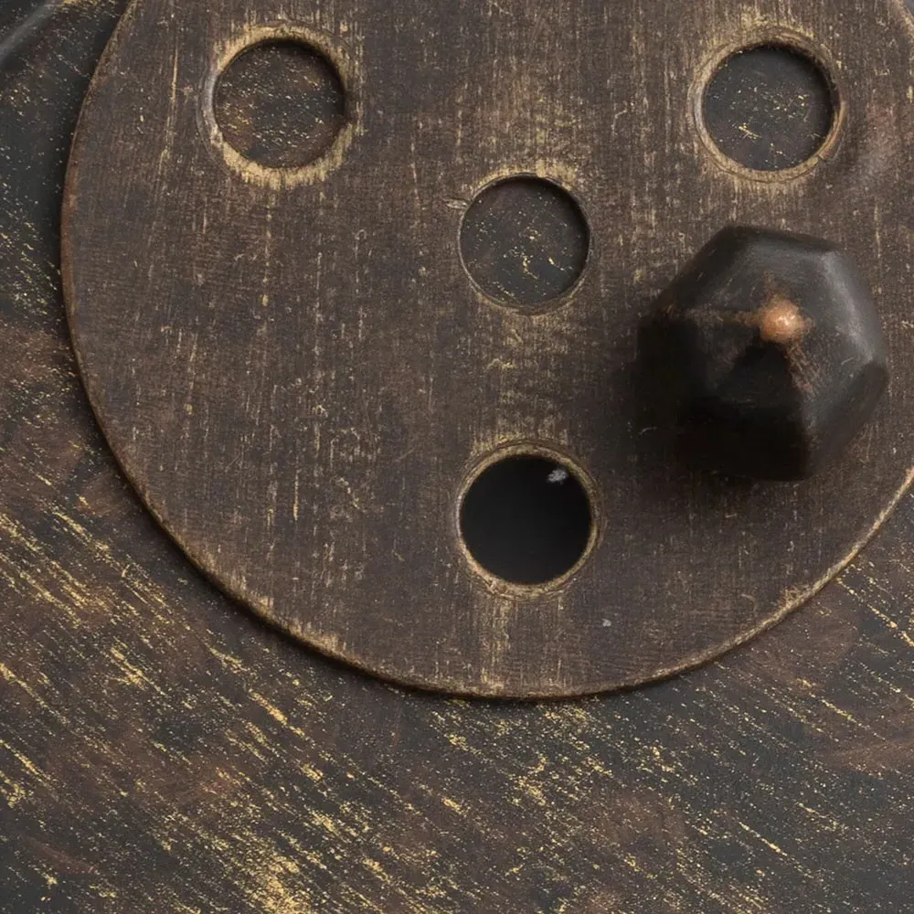 Orielle Bronze Metal Crystal Teardrop Mini Chandelier - Black