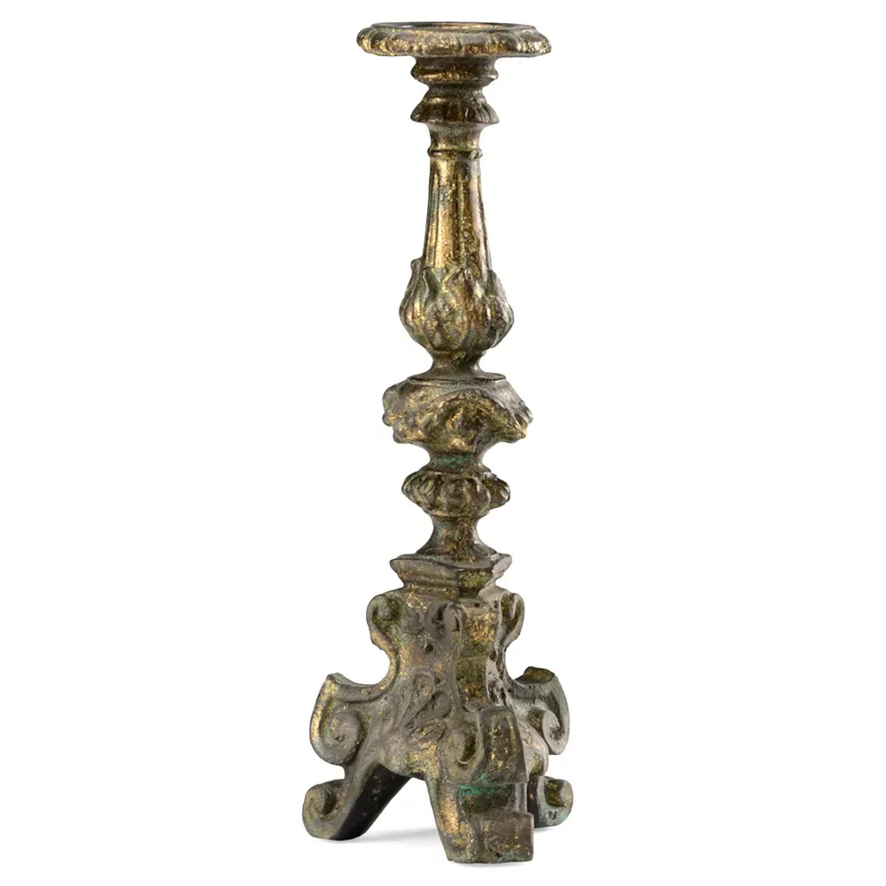 Orin Ornate Candlestick Candleholder - Antique Gold