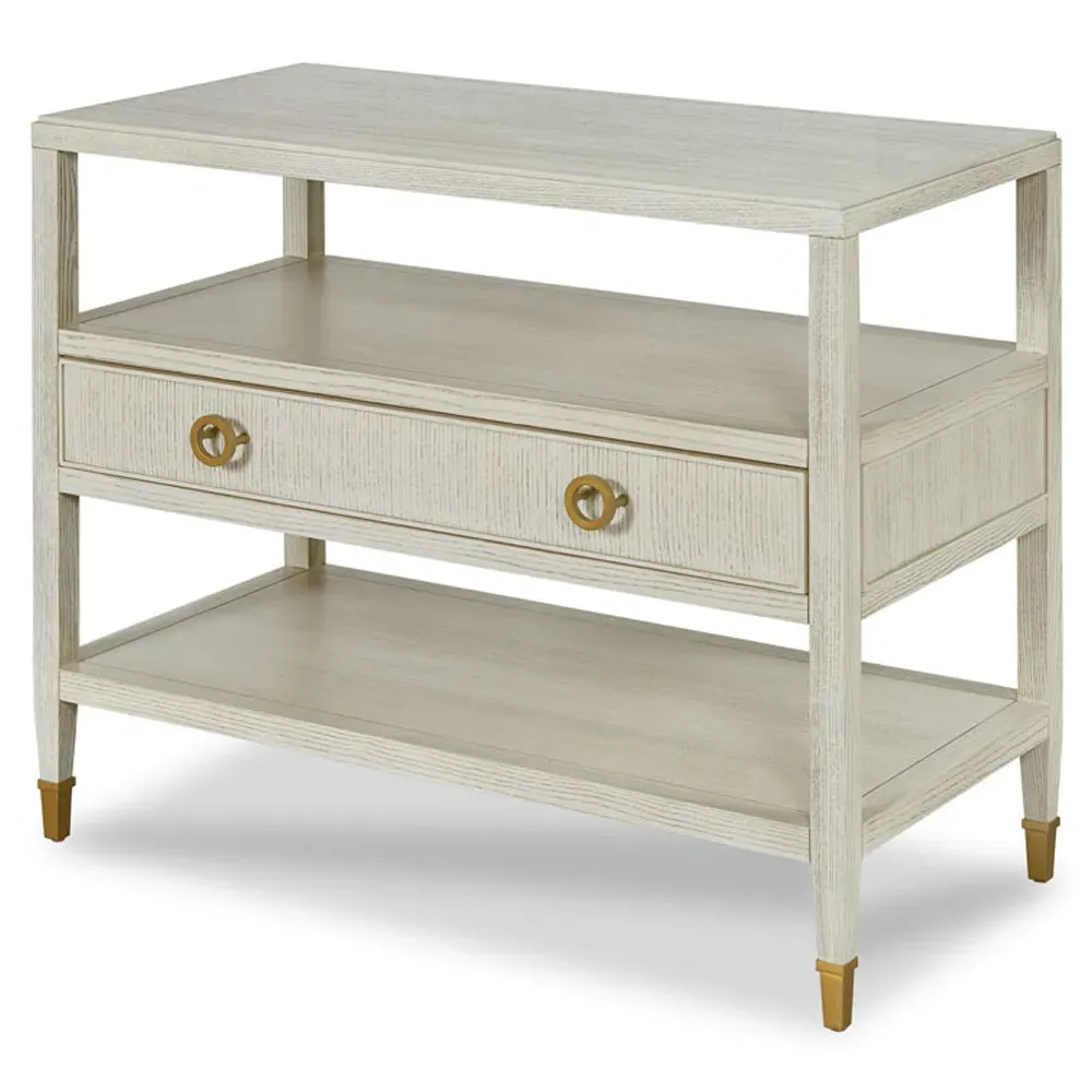 Orion Nightstand - White, Ash Wood