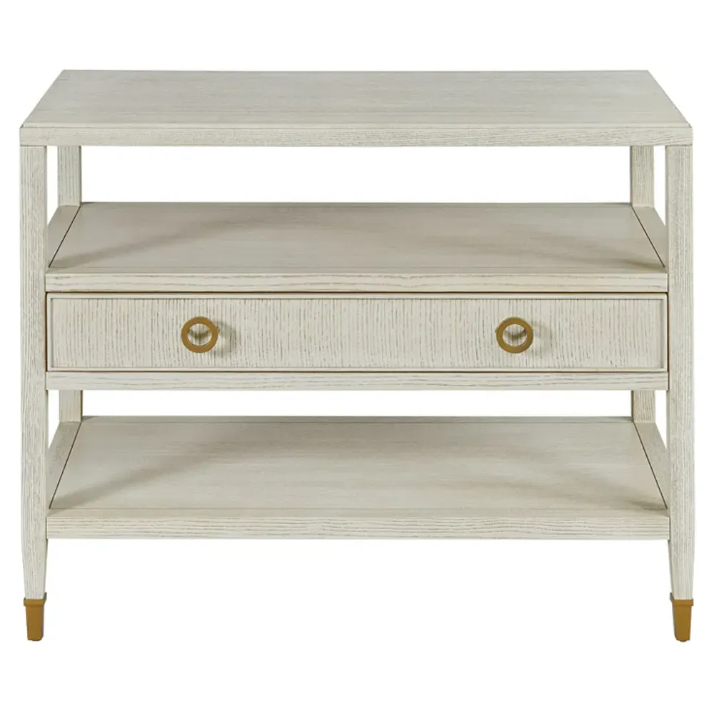 Orion Nightstand - White, Ash Wood
