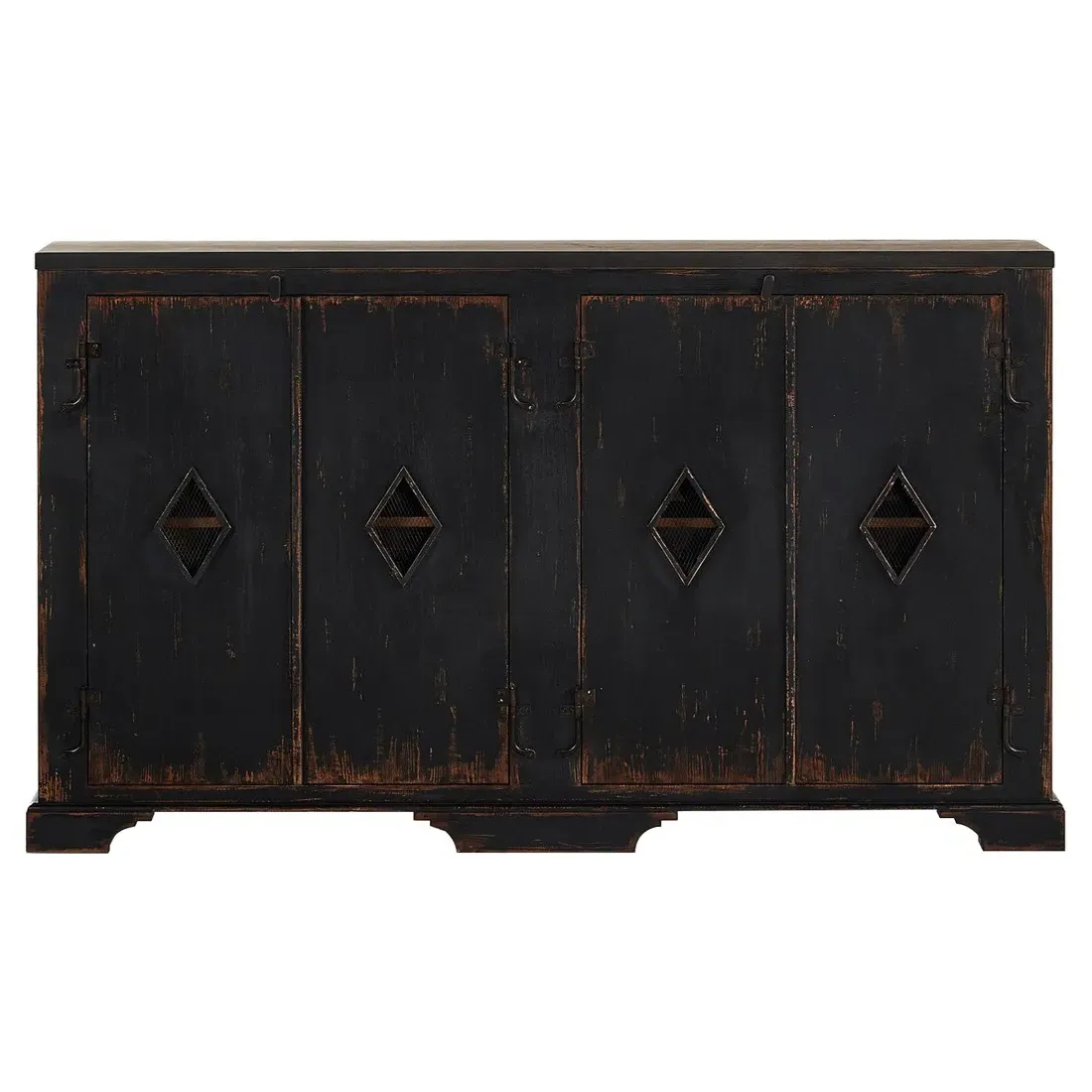 Orion Rustic Lodge Sideboard - Black, Pine image