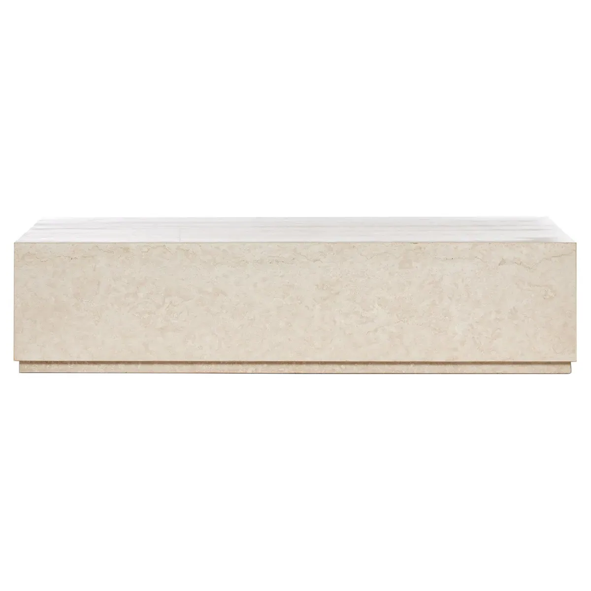 Orkins Rectangular Outdoor Coffee Table - Cream, Marble