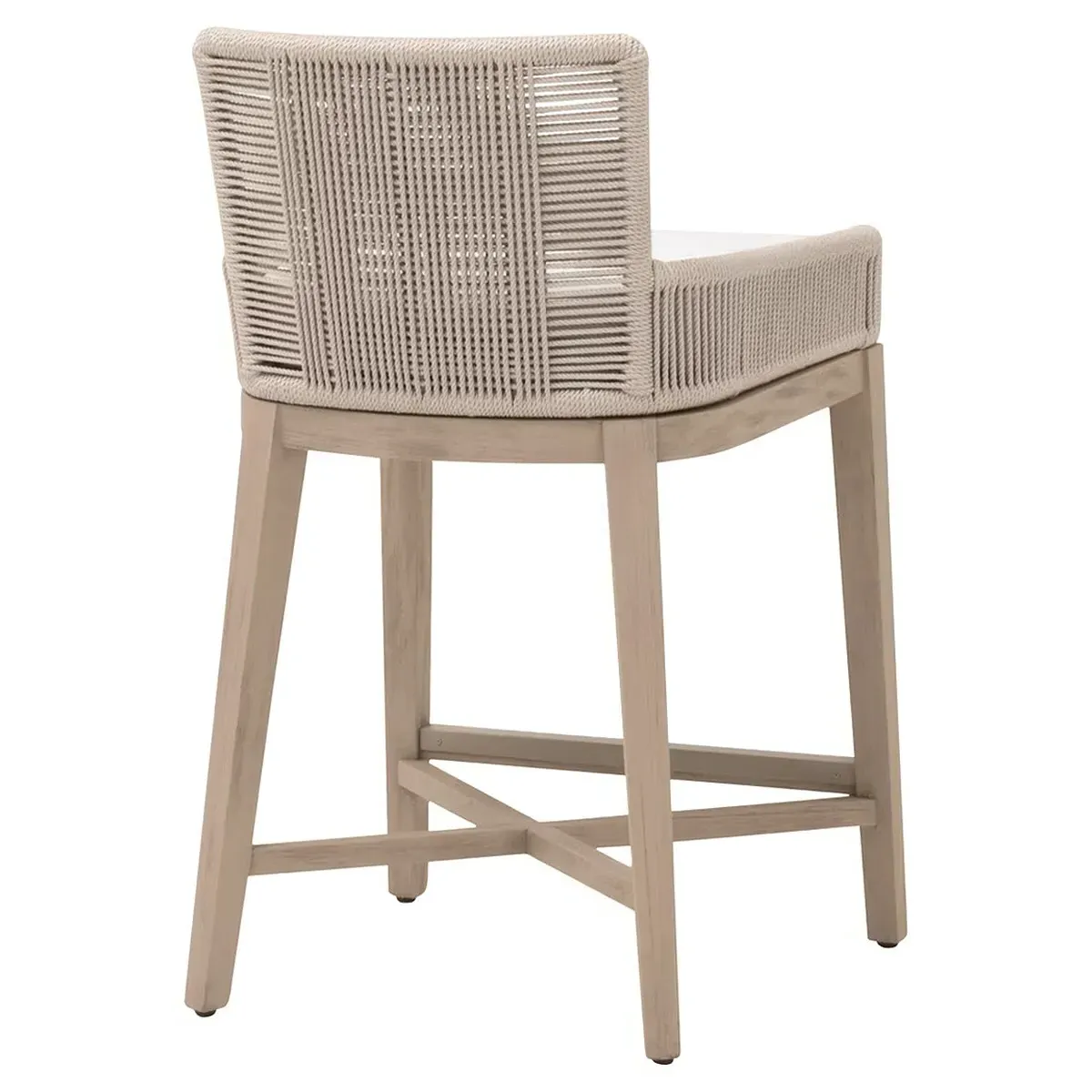 Orla Coastal Outdoor Counter Stool - Brown, Teak