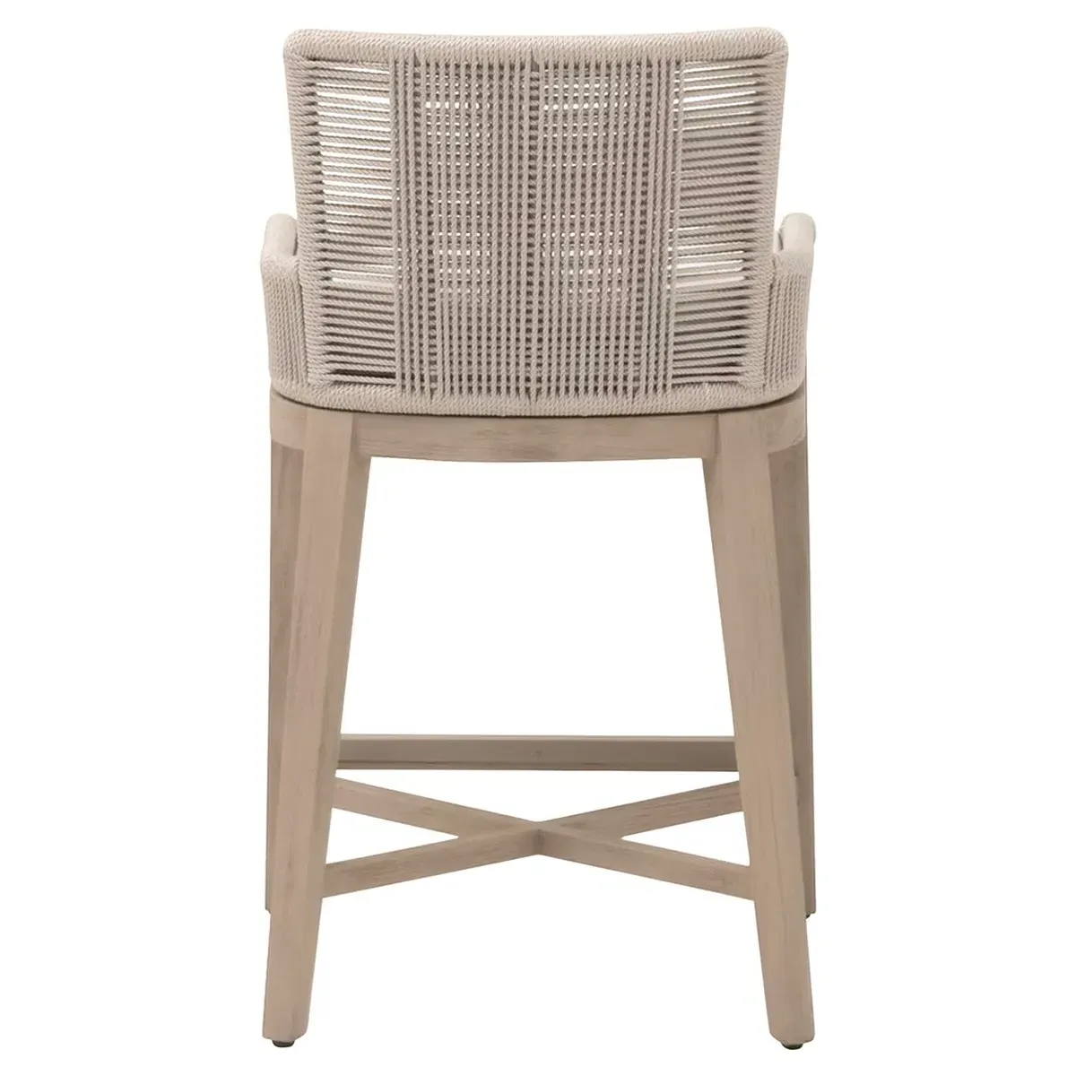 Orla Coastal Outdoor Counter Stool - Brown, Teak