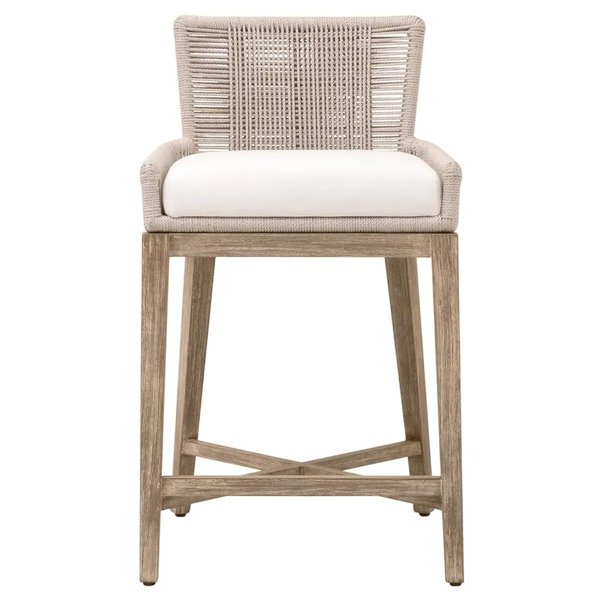 Orla Counter Stool - Cream, Mahogany image