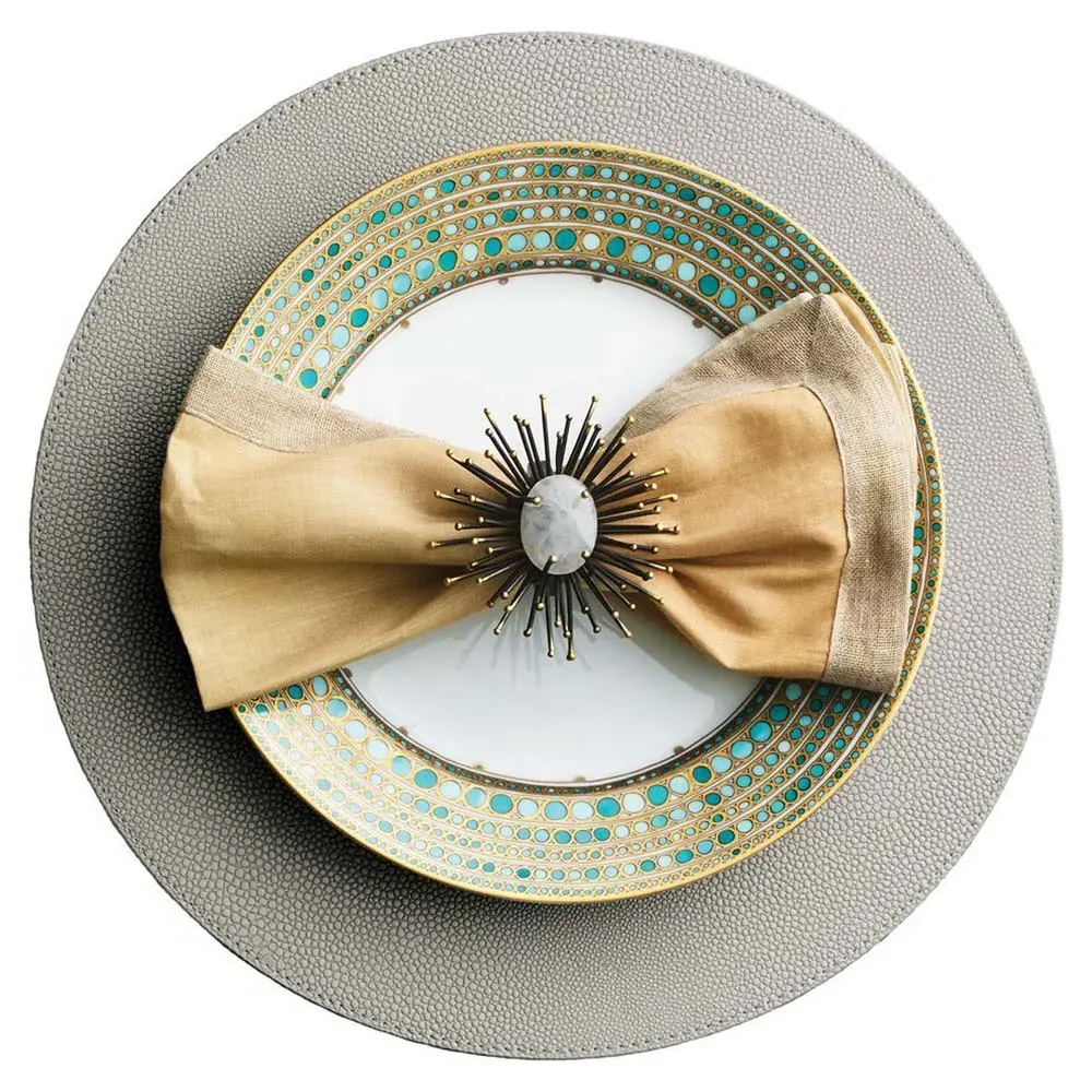 Orlando Shagreen Placemat Set of 4 - Grey, Polyurethane