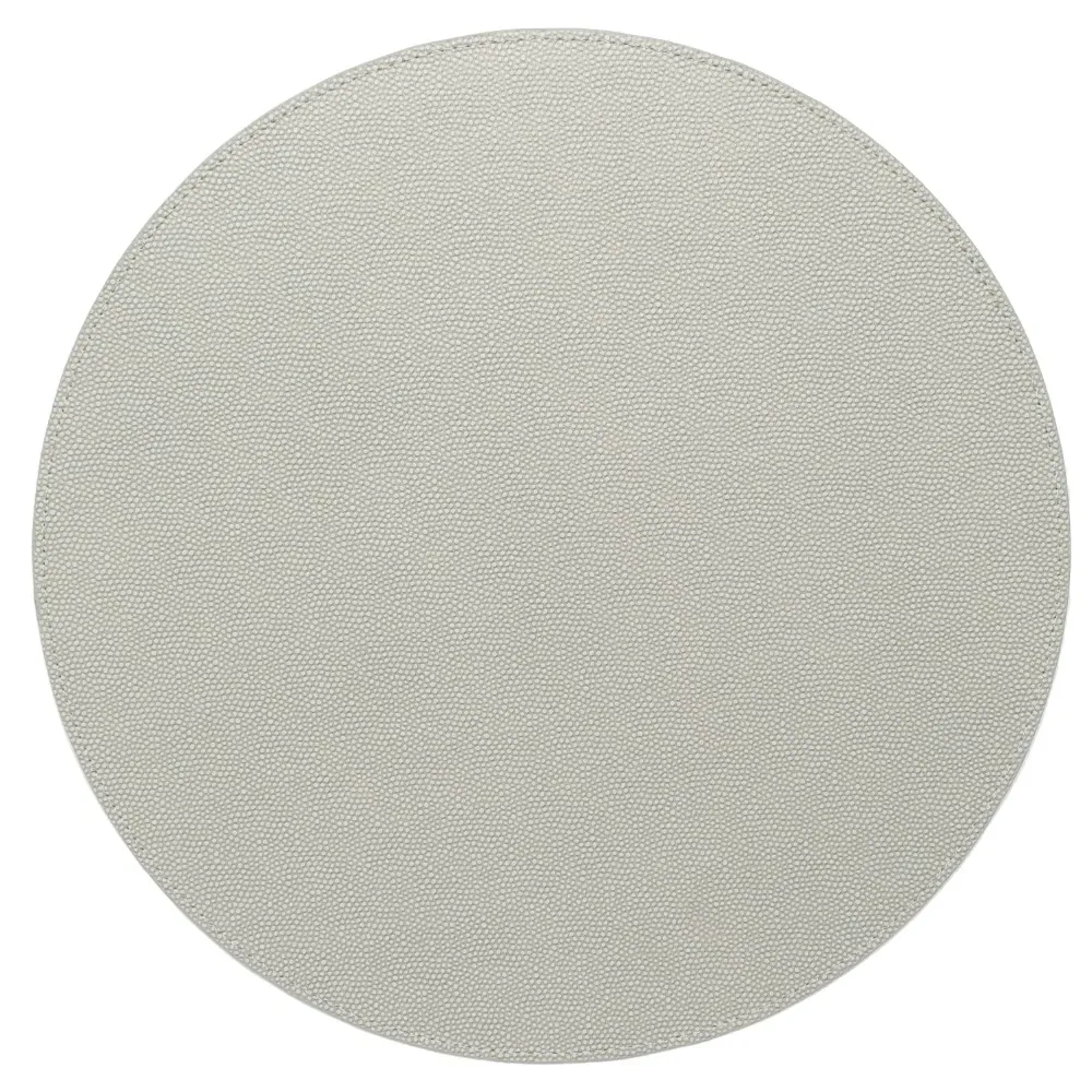 Orlando Shagreen Placemat Set of 4 - Grey, Polyurethane