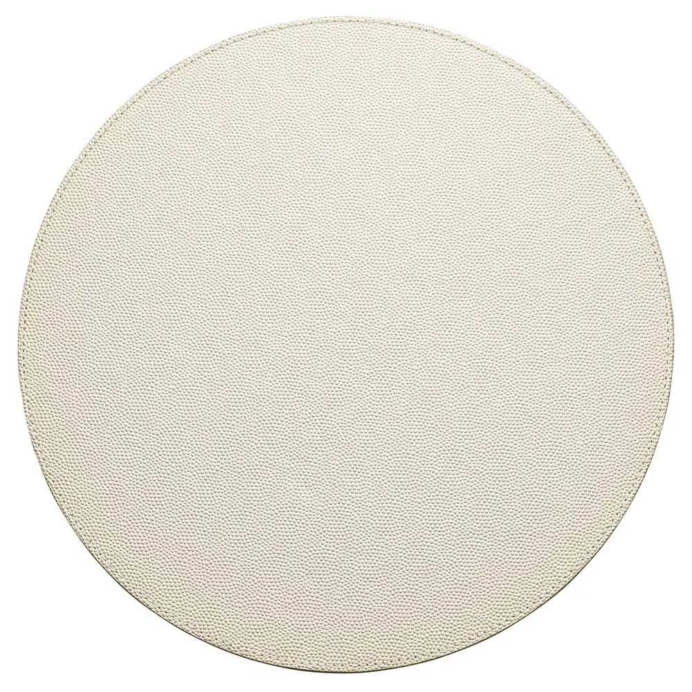 Orlando Shagreen Placemat Set of 4 - White, Polyurethane
