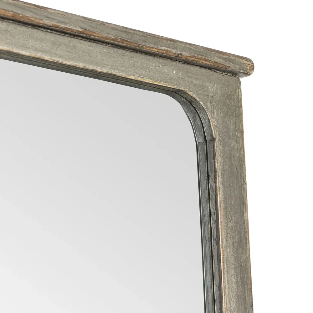 Orleans Floor Mirror - Blue Antiqued Pine