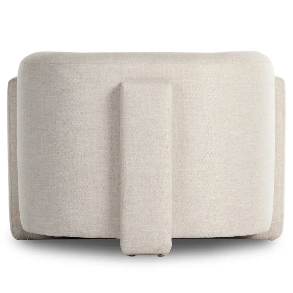 Oswald Barrel Chair - Cream, Performance Fabric