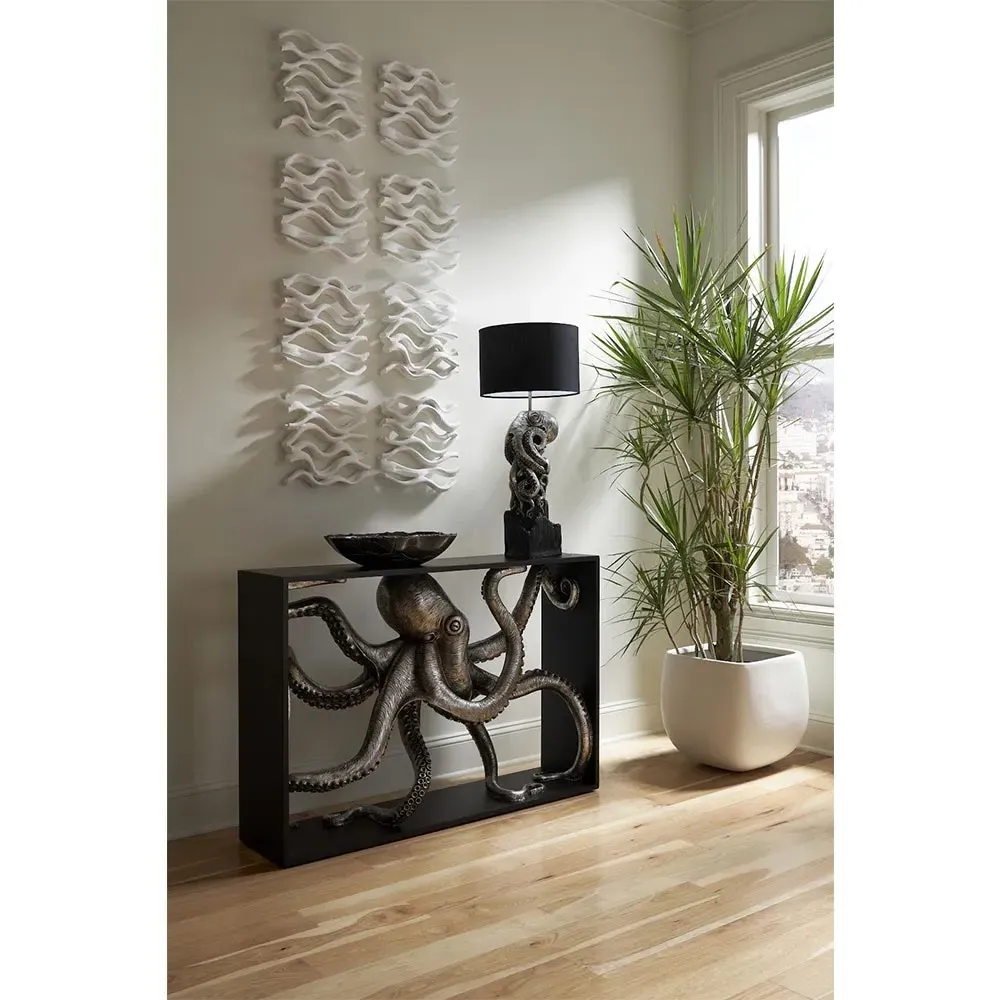 Oswald Tile Wall Sculpture Set of 4 - White