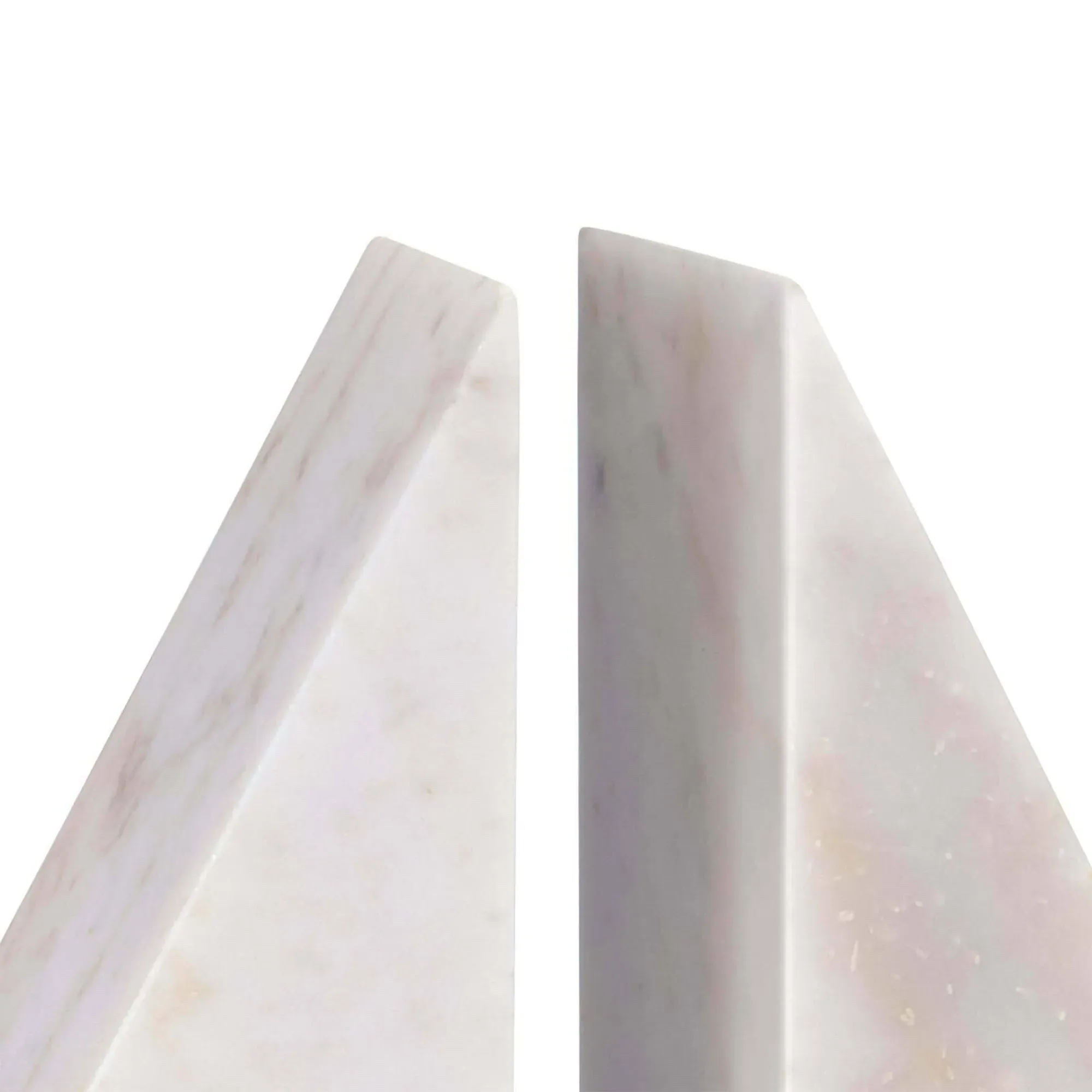 Othello Bookends - White, Marble