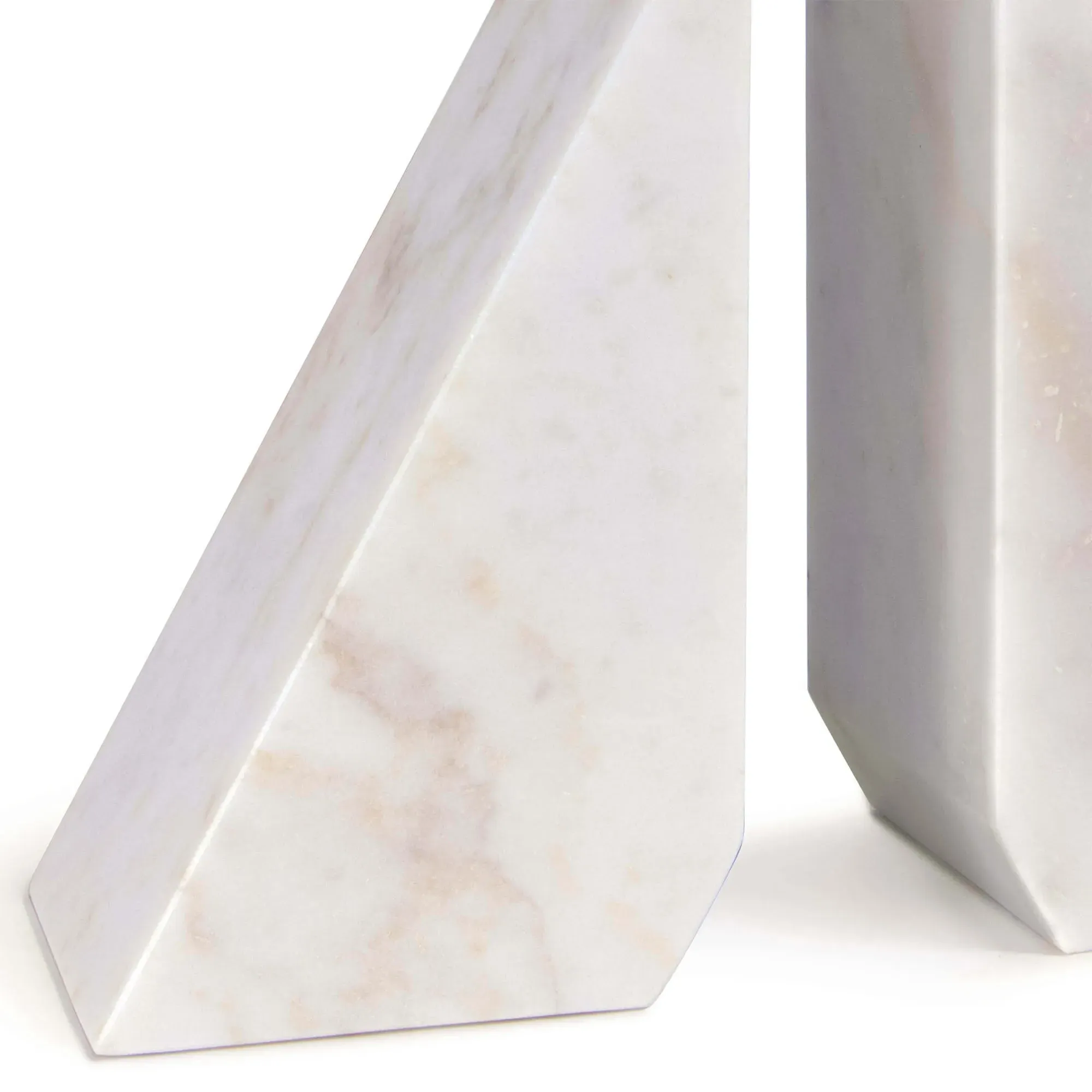 Othello Bookends - White, Marble